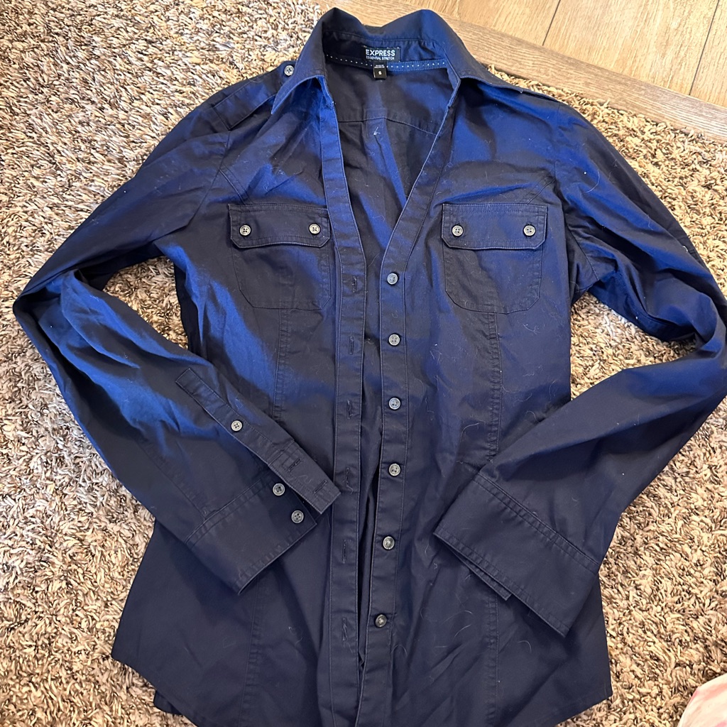 Express Form Fitting Button Up